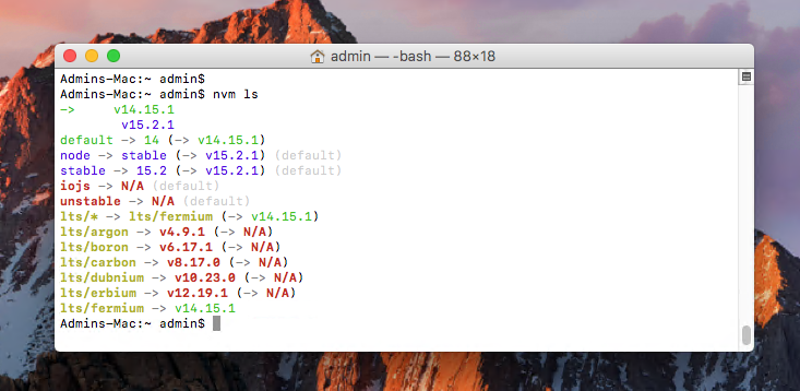 Install NVM macOS